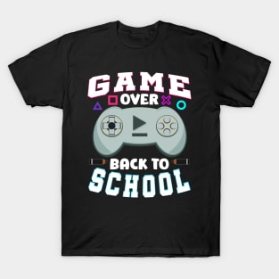 Game Over Gaming Controller Back To School T-Shirt